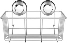 img 3 attached to 🚿 SANNO Suction Cup Shower Caddy: Rustproof Stainless Steel Bath Wall Shelf & Organizer for Bathroom and Kitchen Storage