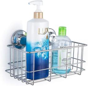 img 2 attached to 🚿 SANNO Suction Cup Shower Caddy: Rustproof Stainless Steel Bath Wall Shelf & Organizer for Bathroom and Kitchen Storage