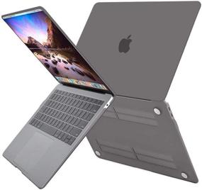 img 2 attached to 💻 MOSISO Чехол для MacBook Air 13 дюймов 2020-2018: A2337 M1 A2179 A1932, Retina Display, Touch ID, серый корпус и накладка на клавиатуру