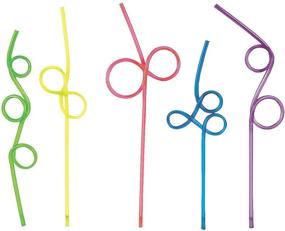 img 1 attached to Fun Loop Straw Assortment: 🎉 Ultimate Party Supplies Pack - 12 Pieces