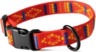 trendy and stylish pawmob tribal aztec indian & camo pattern dog collars: available for small, medium, and large dogs logo