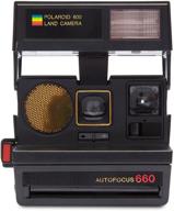 📸 polaroid originals 4711 sun 660 autofocus camera in sleek black shade logo