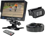 📸 pyle plcmtr71: 7" rearview monitor and backup camera system for trucks, buses, trailers, and vans - dual dc 12-24v logo