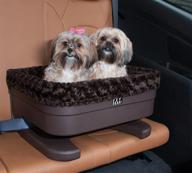 🐾 booster seat for dogs and cats with removable washable comfort pillow and liner, safety tethers included, easy and tool-free installation logo