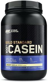 img 4 attached to 🥛 Optimum Nutrition Gold Standard 100% Micellar Casein Protein Powder: Keep Full, Aid Overnight Muscle Recovery, Creamy Vanilla, 2lb (Packaging May Vary)