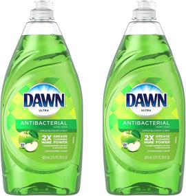 img 4 attached to Dawn Ultra Antibacterial Apple Blossom Scent Hand Soap Dishwashing Liquid - 2 Bottles, 28 Ounce each