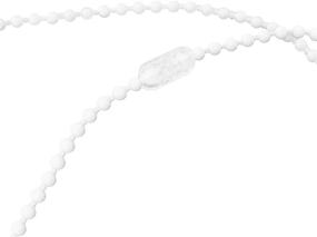 img 3 attached to 🔗 SHERY Clear Replacement Roman Vertical Beaded Ball Chain 10 Set - Roller Shades & Vertical Blinds Connector Clips Accessories