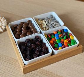 img 1 attached to Lawei Snack 🍽️ Serving Tray with Compartments