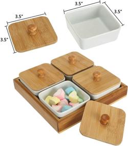 img 3 attached to Lawei Snack 🍽️ Serving Tray with Compartments