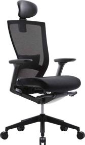 img 4 attached to 🪑 SIDIZ T50 Ergonomic Desk Chair for Home Office: Adjustable Headrest, Lumbar Support, Armrests, Forward Tilt, Breathable Mesh Back, Adjustable Seat Depth