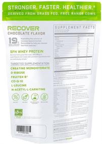 img 3 attached to SFH Recover Whey Protein Powder (Chocolate): 100% Grass Fed, All Natural Post Workout Supplement with Great Taste - No Soy, Gluten, RBST, or Artificial Flavors