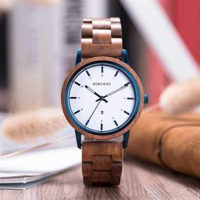 img 3 attached to Wooden Natural Handmade Lightweight Watches