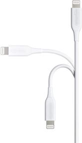 img 3 attached to Amazon Basics ABS USB-A to Lightning Cable Cord: MFi Certified Charger – Apple iPhone, iPad Compatible – White, 6-Ft Length