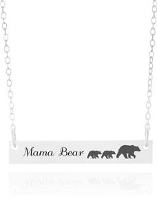 img 4 attached to Mama Necklace Momma Jewelry Silver