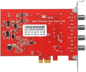 img 1 attached to 📺 TBS6522 Dual Tuner PCIe Card - Digital TV Card for Live TV/Window/Linux/HTPC/IPTV Server - DVB-S2X S2 S T2 T C2 C ISDB-T - Multi Standard