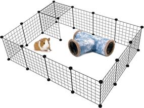 img 2 attached to 🐹 SEO-Friendly: Small Animal Cage Hanging Tunnel Toy | Washable Canvas Hideout Tube for Rats, Ferrets, Gerbils, Sugar Gliders, Chinchillas | LeerKing Guinea Pig