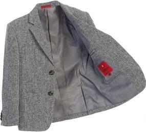 img 1 attached to Gioberti Children's and Boys' Lightweight Formal Tweed Blazer Jacket