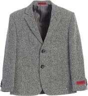 gioberti children's and boys' lightweight formal tweed blazer jacket logo