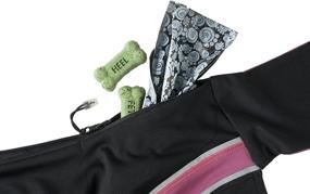 img 1 attached to JogTog Run Belt: The Ultimate Workout Wrap with 3 Pockets for Fitness in Style