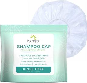 img 4 attached to 🚿 Convenient Rinse Free Shampoo Caps by Nurture Valley (24 Pack) - Shower Free Cap for Shampooing & Conditioning, pH Balanced & Hypoallergenic