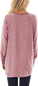 img 2 attached to Shop Stylish Women's Baggy Long Sleeve Sweatshirts: Comfy Sweaters, Color Block Blouses, Tops, and T-Shirts