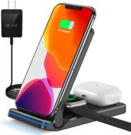 wireless charger station foldable charging logo