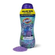 clorox bb11150 fraganzia in-wash scent booster crystals: lavender-scented laundry freshener beads for fresh, clean & great smelling clothes – 70 oz value logo