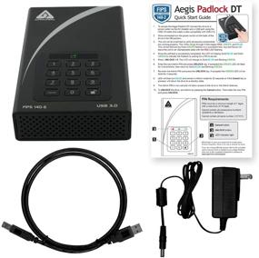 img 1 attached to 🔒 Secure Data Storage: Apricorn Aegis Desktop 4 TB FIPS 140-2 Validated Encrypted Hard Drive (ADT-3PL256F-4000)