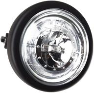 🏍️ taswk 6,5-дюймовый cree led-фара мотоцикла в ретро-стиле черного цвета с прозрачным объективом и гало-кольцом для боббера, кафе-рейсера, крузера в винтажном стиле логотип