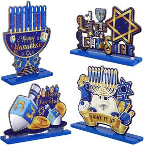 img 4 attached to Fovths Hanukkah Centerpiece Decoration Candlestick