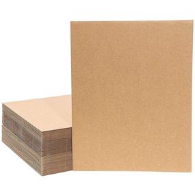 img 4 attached to 📦 Juvale Corrugated Cardboard Sheets for Packaging & Shipping - Inches Corrugated Pads and Supplies