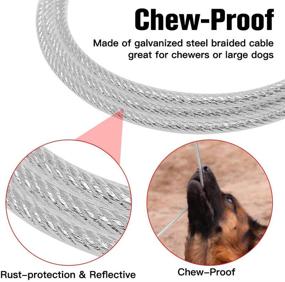 img 3 attached to 🐾 Durable and Reflective 6ft Dog Leash Chew-Proof – Ideal for Outdoor Walking, Climbing, and Training of Small, Medium, and Large Dogs – Features Padded Handle and Rock Climbers Carabiner
