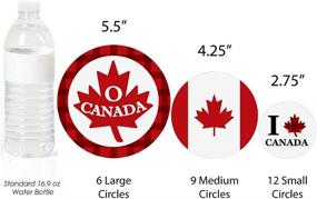 img 2 attached to Большие точки счастья Канадский день партии Украшения и Принадлежности для конфетти
