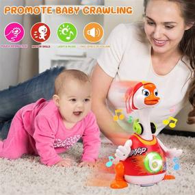 img 3 attached to 🦆 Baby Toys 12-18 Months: Hip-Hop Goose Early Education Kids Toys for 1, 2, 3+ Year Old Boys & Girls - Music, Walking, Flashing Lights, Dancing - Toddlers 6 to 12 Months - Perfect Christmas & Birthday Gifts (Random Color)