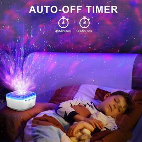 img 1 attached to 🪐 Enhance Your Space with the Galaxy Projector: Remote Control, Timer Function, and Built-in Music - Ideal for Bedroom Decor, Parties, and Gifting!