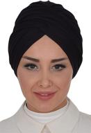 effortless style: instant turban scarf head wrap for women with lightweight hats and caps logo