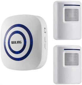 img 4 attached to 🔔 WJLING Motion Sensor Alarm System: Wireless Home Security Driveway Monitor with 2 Sensors, 1 Receiver, 38 Chime Tunes, and LED Indicators