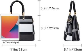 img 2 attached to TIBES Leather Handbags Fashion Shoulder Women's Handbags & Wallets for Totes