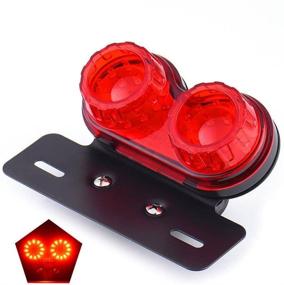 img 4 attached to 🏍️ ANKIA 40-LED 40W Красный задний фонарь для мотоцикла с тормозным сигналом, указателями поворота и кронштейном для номерного знака - идеально подходит для мотоциклов Harley, уличных байков, круизеров и чопперов.