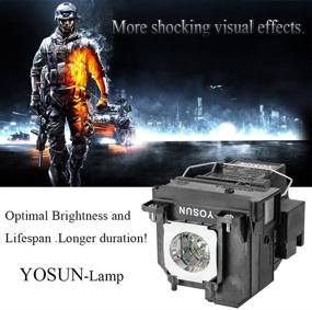 img 1 attached to 📽️ Лампа для проектора YOSUN V13H010L71: Лучшая замена для моделей Epson ELPLP71 BrightLink