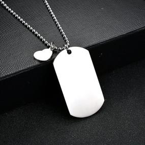 img 1 attached to Stylish NOVLOVE Military Necklace: Perfect Birthday & Graduation Gift for Boys' Jewelry Collection