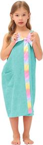 img 3 attached to 🎀 Zexxxy Towel Bowknot Shower Fuscia: Functional and Stylish Kids' Home Store and Bath Products