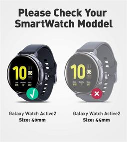 img 3 attached to 🦄 Прочный защитный чехол с ремешками для Galaxy Watch Active/Active 2 [40mm] 2019 года (черный) - SUPCASE Unicorn Beetle Pro Series.