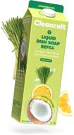 🌿 cleancult dish soap refill: lemongrass scent, 32 oz - cruelty free, degreaser, eco friendly dishwashing liquid logo