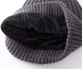 img 1 attached to Warm & Cozy: Home Prefer Toddler Boys Kids Knit Winter Hat with Fleece Lining