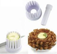 🌱 onion flowering blossom blooming maker cutter slicer peeler chopper logo