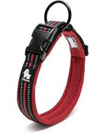 🐶 3m reflective padded nylon mesh adjustable dog collar by umbrellalaboratory - ideal for small, medium, large breeds, boys and girls logo