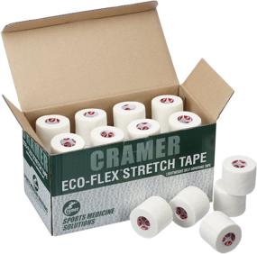 img 3 attached to 🏋️ Cramer Eco-Flex Self-Stick Stretch Tape for Sports Training - Cohesive & Flexible Elastic Tape, Athletic Supplies, Easy Tear Self-Adherent Bandage Wrap, Bulk Cases - 6 Yard Rolls of Compression Tape