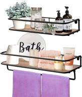 qeeig floating shelves bathroom farmhouse logo