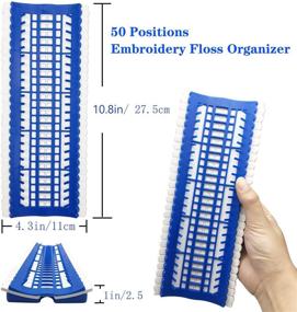 img 2 attached to 🧵 IReaydo 50 Positions Floss Organizer: Ultimate Thread Storage Solution for Cross Stitch and Embroidery Projects